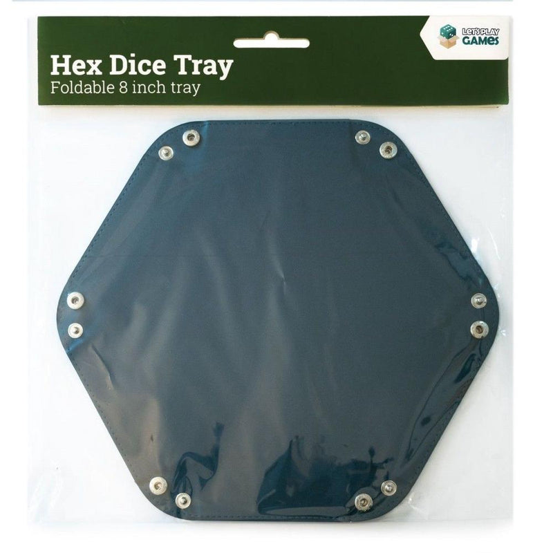 LPG Hex Foldable Dice Tray 8" Blue