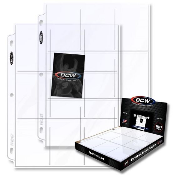BCW 9-pocket page box (100 pages)