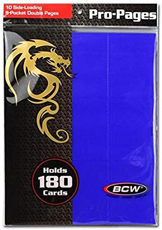 BCW 9-Pocket Page 10pk - Blue
