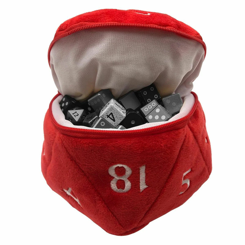 D20 Plush Dice Bag