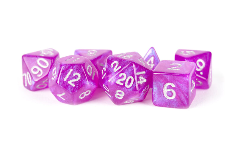 MDG – Acrylic Dice: Stardust Purple Poly Set