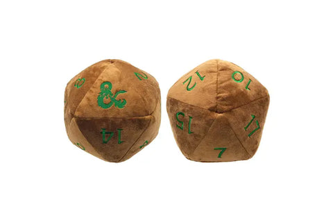 Dungeons & Dragons Jumbo Plush Dice D20 (Brown)