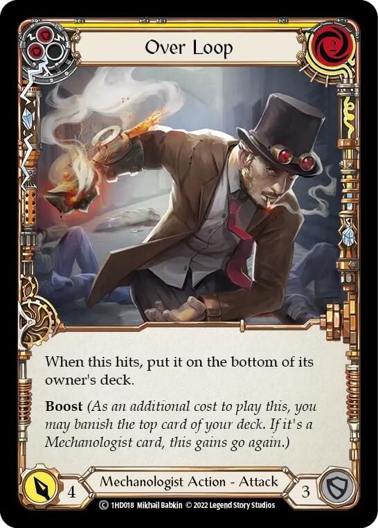 Over Loop (Yellow) [1HD018] (History Pack 1 Dash Blitz Deck)