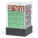 Chessex - Gemini 12mm d6(36 Dice) Green-Red/White