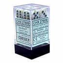 Chessex - Marble 16mm d6 Green/Dark Green Block (12)