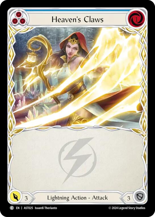 Heaven's Claws (Blue) [AST025] (Armory Deck: Aurora)