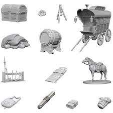 D&D Nolzurs Marvelous Unpainted Miniatures Adventurers Campsite