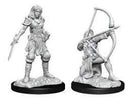 D&D Miniature Figurine - Female Human Fighter