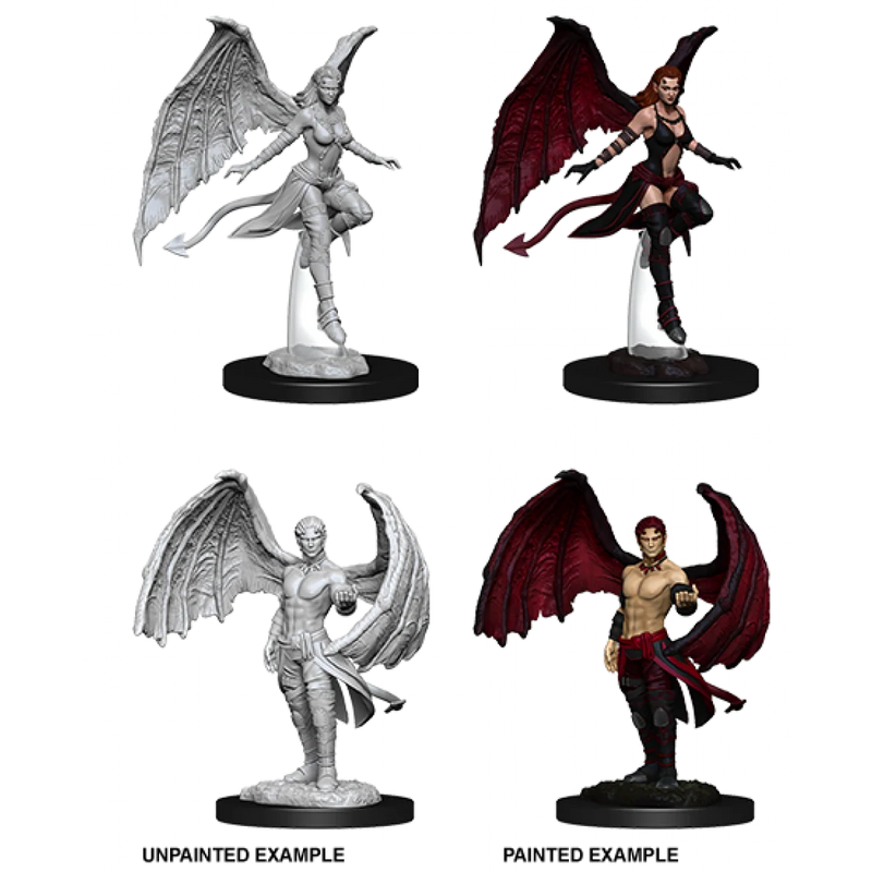 D&D Nolzurs Marvelous Unpainted Miniatures Succubus & Incubus