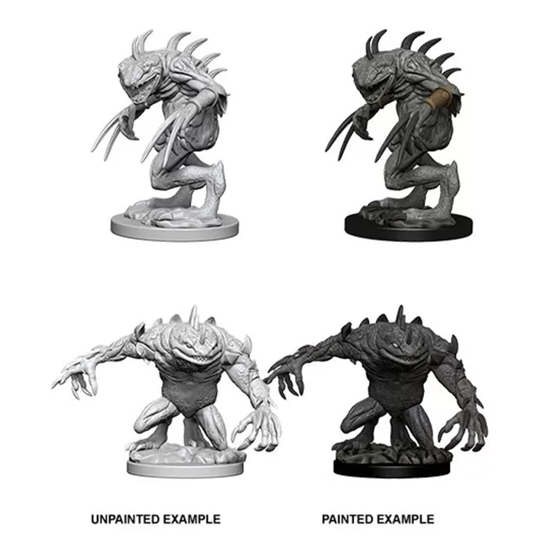 D&D Nolzurs Marvelous Unpainted Miniatures - Grey Slaad & Death Slaad