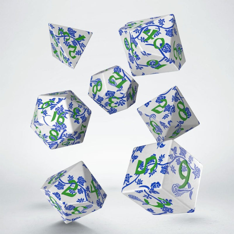 Q Workshop Full Art Dice Set - Porcelain