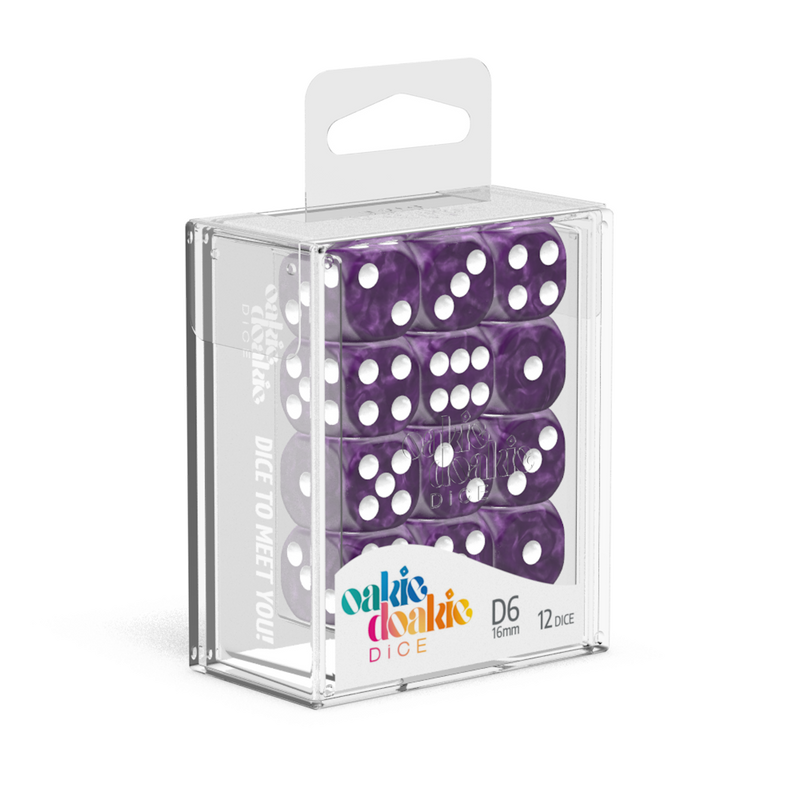 Oakie Doakie Marble - D6 Purple