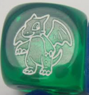 Set of 4x Card Merchant Dice - Green
