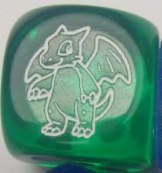 Set of 4x Card Merchant Dice - Green