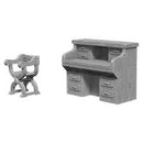D&D Miniature Figurine - Desk & Chair