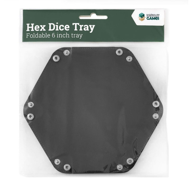 LPG Hex Foldable Dice Tray 6" Black