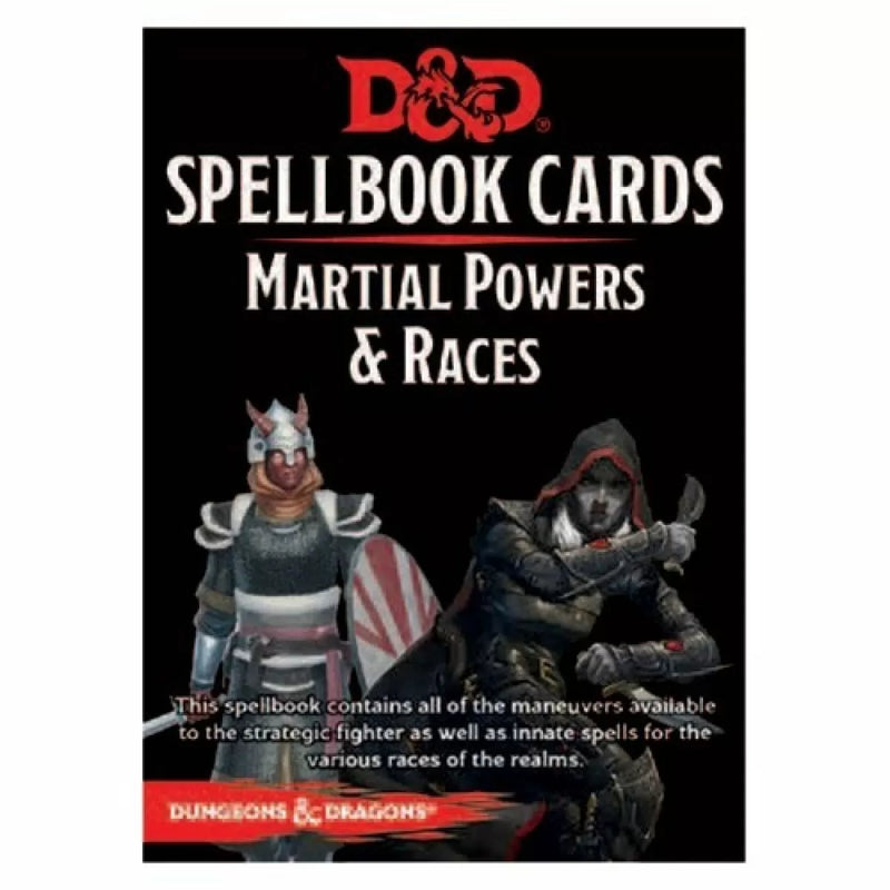 D&D Spellbook Cards - Martial Powers & Races