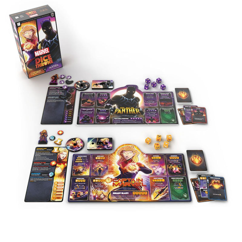 Dice Throne Marvel - Captain Marvel v Black Panther