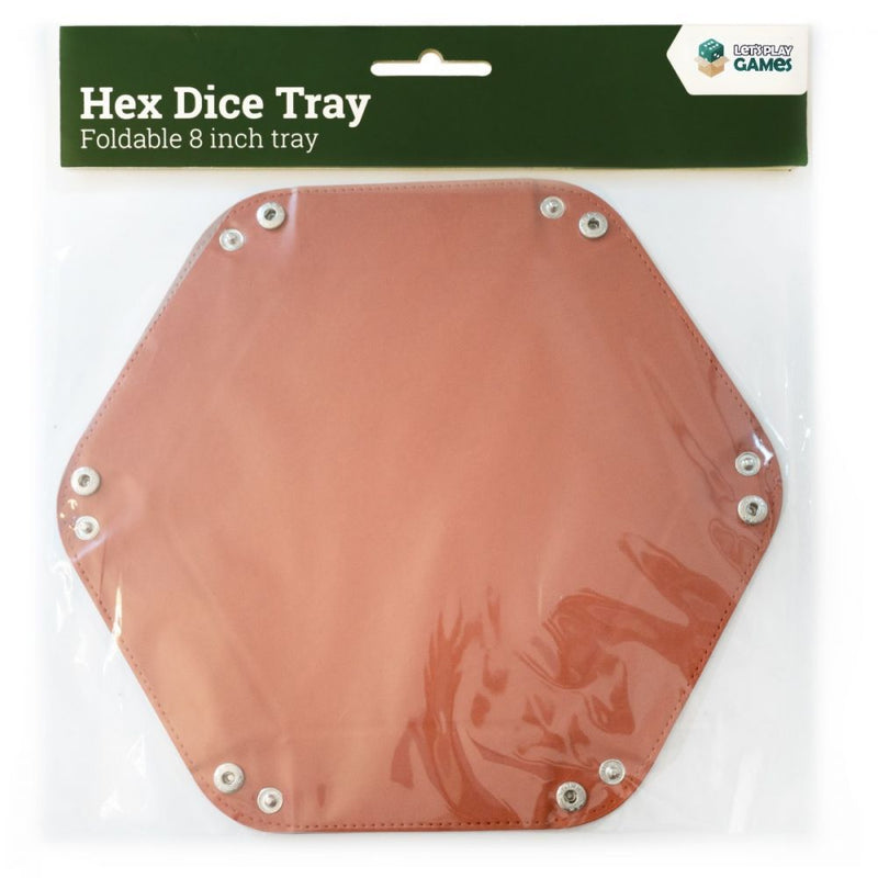 LPG Hex Foldable Dice Tray 8" Red