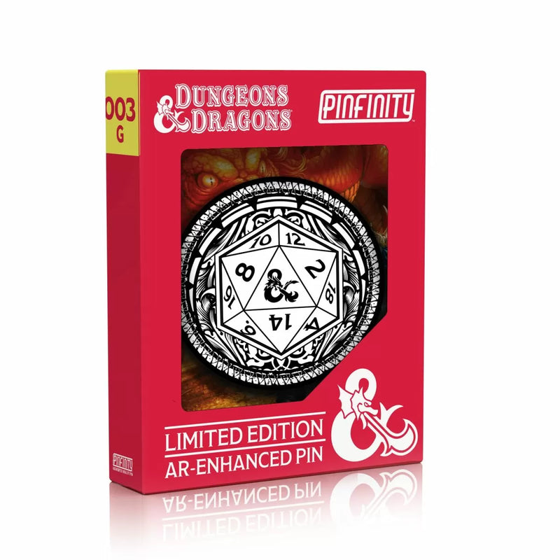 D&D Pinfinity - Glow in the Dark D20 AR Pin