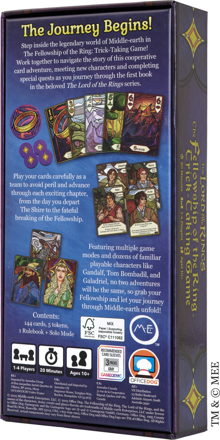 Lord Of The Rings The Fellowship of the Ring Trick-Taking Game